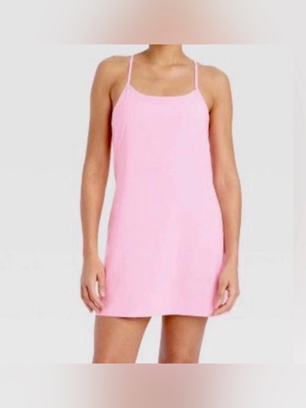 all in motion pink sporty athletic dress with shorts